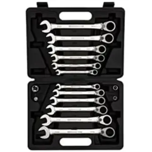 Comparateur de prix : Gedore R07203016 Jeu de clés mixtes à cliquet, taille 8-19 mm, 16 pièces