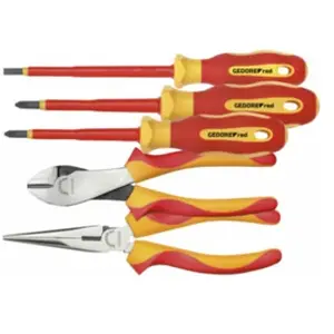 Gedore - R39002005 Jeu d'outils vde 2x pinces + ph + sl 5 pièces pas cher