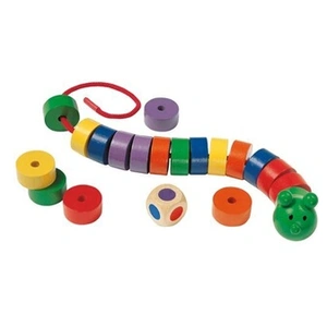 Comparateur de prix : Schmidt Spiele Selecta Spielzeug jeu de laçage Caterpillar junior bois 20 pièces