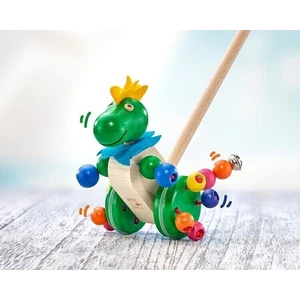 Selecta 62027 Tattolo, animal à promener, jouet à pousser / tirer, en bois, 21 Cm pas cher