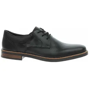 Rieker® - Derbies Rieker® En Cuir Noir à Talon Aspect Boisé Décroché Bas - Noires 45 pas cher