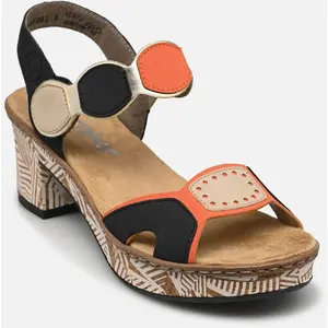 Rieker Femme 63876 Sandale, Multicolore, 37 EU