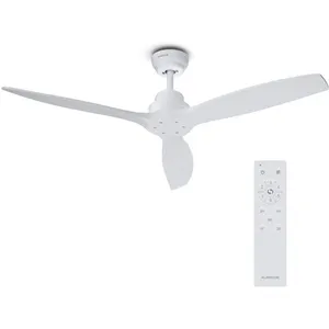 Comparateur de prix : Klarstein santa elena ventilateur de plafond en bois 52cm 9060 m³h 6 v...