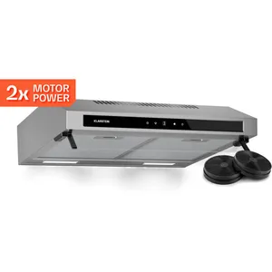 Klarstein Purista Force Hotte aspirante, Hotte murale de cuisine 60 cm...