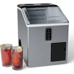 Klarstein - Machine à Glaçons - Acier Inoxydable, 15kg/24h, Glaçons & ... pas cher