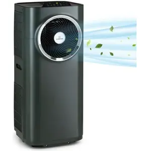 Comparateur de prix : Climatiseur mobile - klarstein kraftwerk eco smart 11 - 3-en- 1 - 11500 btu contrôle par app - télécommande - noir