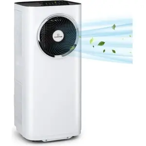 Comparateur de prix : Climatiseur mobile - klarstein kraftwerk eco smart 11 - 3-en- 1 - 11500 btu contrôle par app - télécommande - blanc