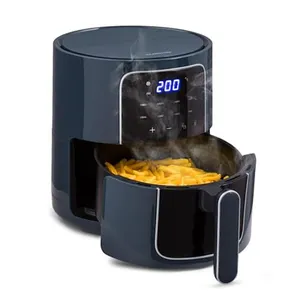 Comparateur de prix : Klarstein Friteuse à air chaud - Crisp-Pro Air Fryer 1400 W 3,5 L 8 programmes Minuterie - Gris