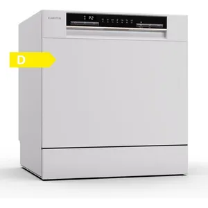 Lave-vaisselle Klarstein 8 Couvert Silencieux 6 Programmes Blanc - Int... pas cher