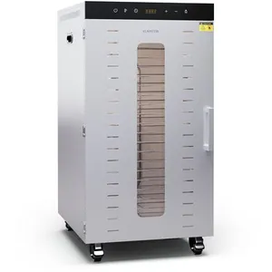 Klarstein Déshydrateur alimentaire 2 000 W 30 - 90 °C Minuterie 24h acier inoxydable Argent pas cher