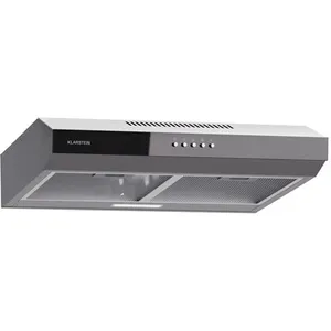 Klarstein Hotte Aspirante Contempo 60 encastrée 60 cm 200 m³/h LED Acier inoxydable Acrylique ArgentVendu paramazon