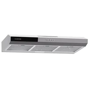 Klarstein Hotte Aspirante Contempo 90 encastrée 90 cm 200 m³/h LED Acier inoxydable Acrylique Argent pas cher
