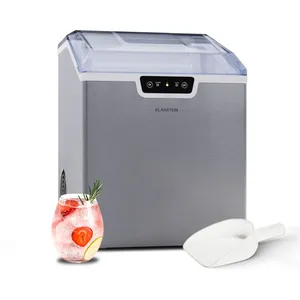 Klarstein Machine à Glaçons 32 L Fonctionnement Rapide 18kg de Glace Petits et Grands Glaçons pas cher