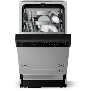 Klarstein Velaire Lave-vaisselle semi-encastré 45 cm minimaliste compa... pas cher