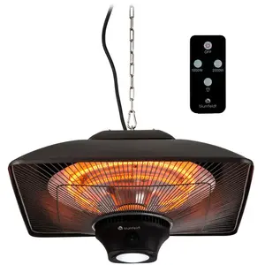 BLUMFELDT Chauffage de terrasse Heat Square - Radiant infrarouge carbone - 3 puissances de chauffe 2000W max. pas cher