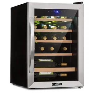 Comparateur de prix : Klarstein Vinamour Cave à vin 19 bouteilles 65L - 4-18 °c - noir