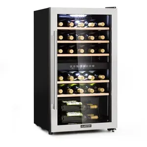 Comparateur de prix : Cave à vin - Klarstein- 2 zones pour 29 bouteilles / 80L- Armoire à vi...