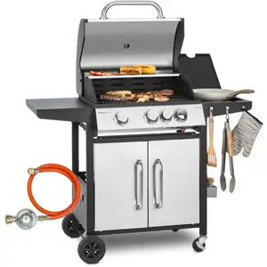 Barbecue à Gaz - KLARSTEIN - Jersey - 6 Brûleurs - 20,7 kW - Housse de... pas cher