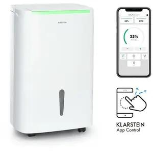 Klarstein - Déshumidificateur DryFy Connect 40 compression 40l/d 35-45m² blanc
