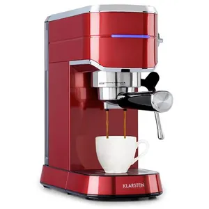 Non communiqué Machine à expresso - Klarstein - 1450W - Pression 20 bars - Rouge pas cher