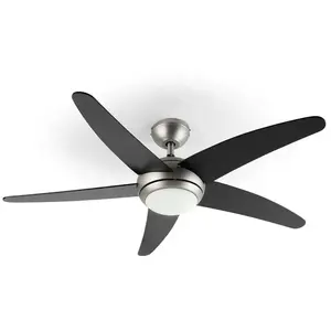 Comparateur de prix : Klarstein - Bolero ventilateur de plafond 134cm éclairage 55W télécommande noir