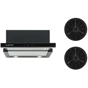 Comparateur de prix : KLARSTEIN Vinea Hotte îlot 60cm + 2 filtres recyclage d'air 610m³/h no...