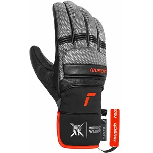 Reusch - Gants de ski - Reusch Alpine Master Black/Silver/Fluo Red  en...