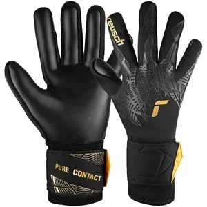 Reusch Pure Contact Infinity Junior Gants de Gardien de But pour Enfant Idéal pour Gazon Artificiel Noir/doré Taille 7 pas cher