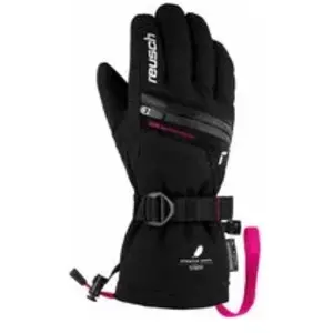 Reusch Lando R-TEX XT Junior - Gants ski enfant Black / Pink Glo 5,5 pas cher
