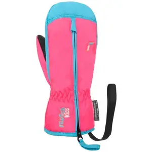 Reusch Ben Mitten - Moufles enfant Black / Knockout Pink 2 - 3 ans