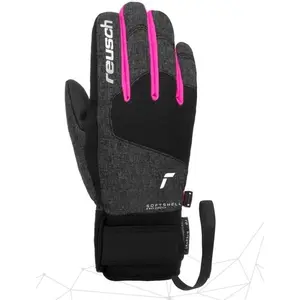 Reusch Gants de ski Junior SIMON R-TEX XT - BLACK MELANGE/BLCK/VERY BE... pas cher