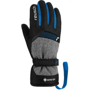 Reusch - Gants de ski en GORE-TEX - Reusch Flash GORE-TEX Junior Black/Black Mel/Brill Blue  - Taille Enfant 4 - Noir