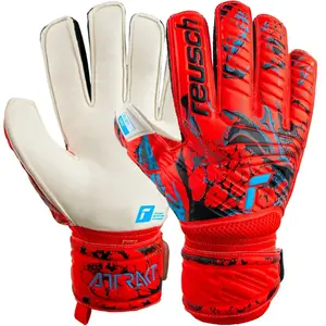 Reusch Attract Grip Gants de gardien de but Rouge clair/bleu future 8 pas cher