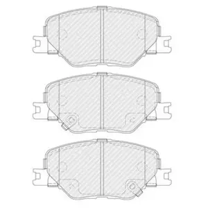 FERODO Plaquettes de frein X4 pour OPEL: Insignia (Ref: FDB5522) pas cher