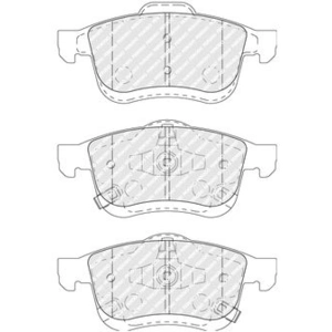 FERODO Plaquettes de frein X4 pour FIAT: 500 (Ref: FDB5020) pas cher
