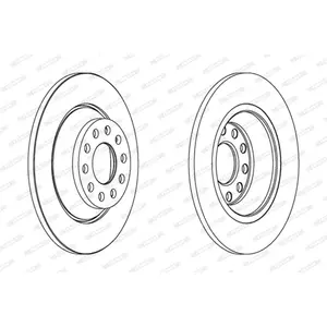 Jeu de 2 disques de frein FERODO DDF1307C - Réf. 1347304 pas cher