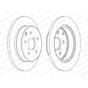 Jeu de 2 disques de frein FERODO DDF1846C - Réf. 1347339 pas cher