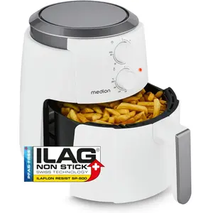 Comparateur de prix : MEDION Air Fryer P30 L (4,7 L, 1500 W, petit et facile à utiliser avec...