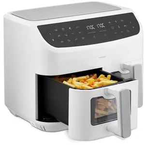 Md 11760 Life P20 Xxl Twin Doppelzonen-heißluftfrit 8,7 L, Weiß - Medion pas cher
