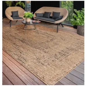 Comparateur de prix : Tapis Exterieur Terrasse Salon Cuisine Lavable En Machine Motif Boho U...