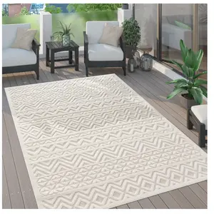 Comparateur de prix : Paco Home Tapis Exterieur Terrasse Salon Cuisine Scandinave Motif Ethn...