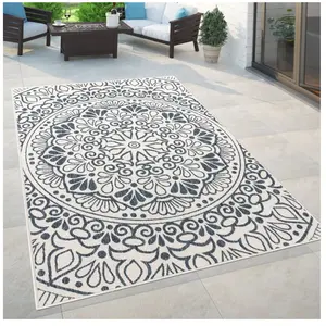 Tapis Intérieur & Extérieur Pour Balcon Et Terrasse Avec Motif Orienta...