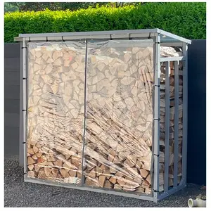 Comparateur de prix : QUICK STAR Protection contre les intempéries Mur pvc transparent 178x177cm pour support de bois de chauffage xxl 185x70x185 cm