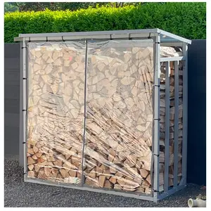 QUICK STAR Protection contre les intempéries Mur pvc transparent 178x177cm pour support de bois de chauffage xxl 185x70x185 cmVendu paramazon