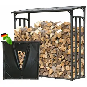 Comparateur de prix : Quick-star - tagère en métal pour Bois de cheminée Anthracite 143 x 70...