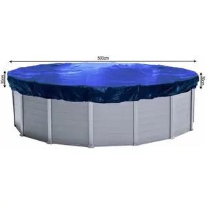 Quick-star - Couverture de piscine d'hiver ronde 200g / m² pour piscin... pas cher