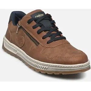 Rieker® - Sneakers Rieker® Cognac Et à Lacets Plats - Cognac - Taille 44 44 pas cher