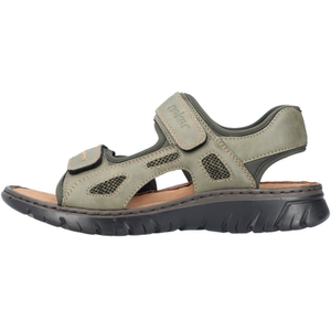 Rieker Homme 26761 Sandale, Vert, 42 EU pas cher