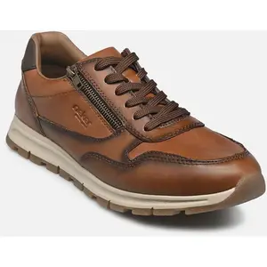 Rieker® - Sneakers Rieker® Cognac Et à Lacets Et Zip Latéral - Cognac 46 pas cher