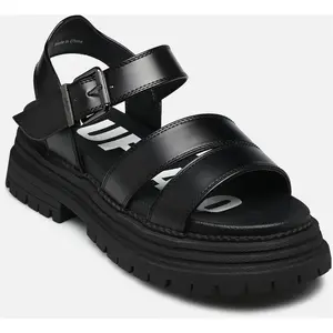 Sandales femme Buffalo Lennox Ts Sandal - Vegan Box Noir 40 1602274 pas cher
